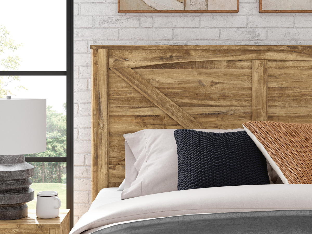 Branstony King Crossbuck Panel Bed