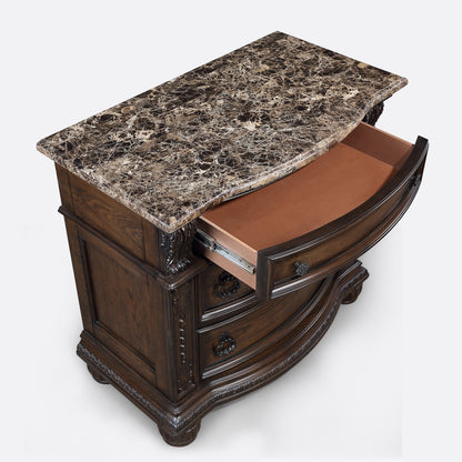 Stanley Night Stand -Coffee Brown