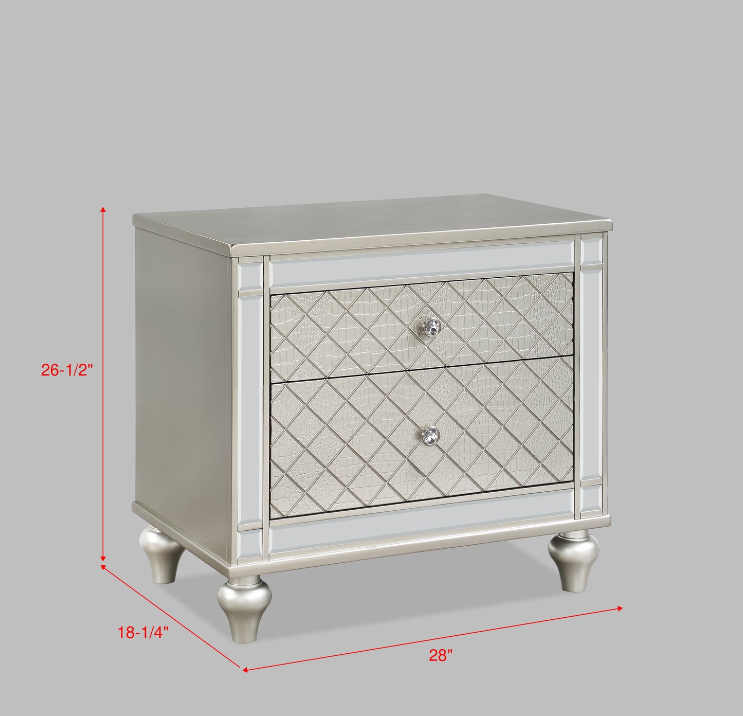 Cristian Night Stand Champagne