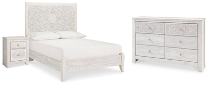 Paxberry Full Panel Bed, Dresser and Nightstand