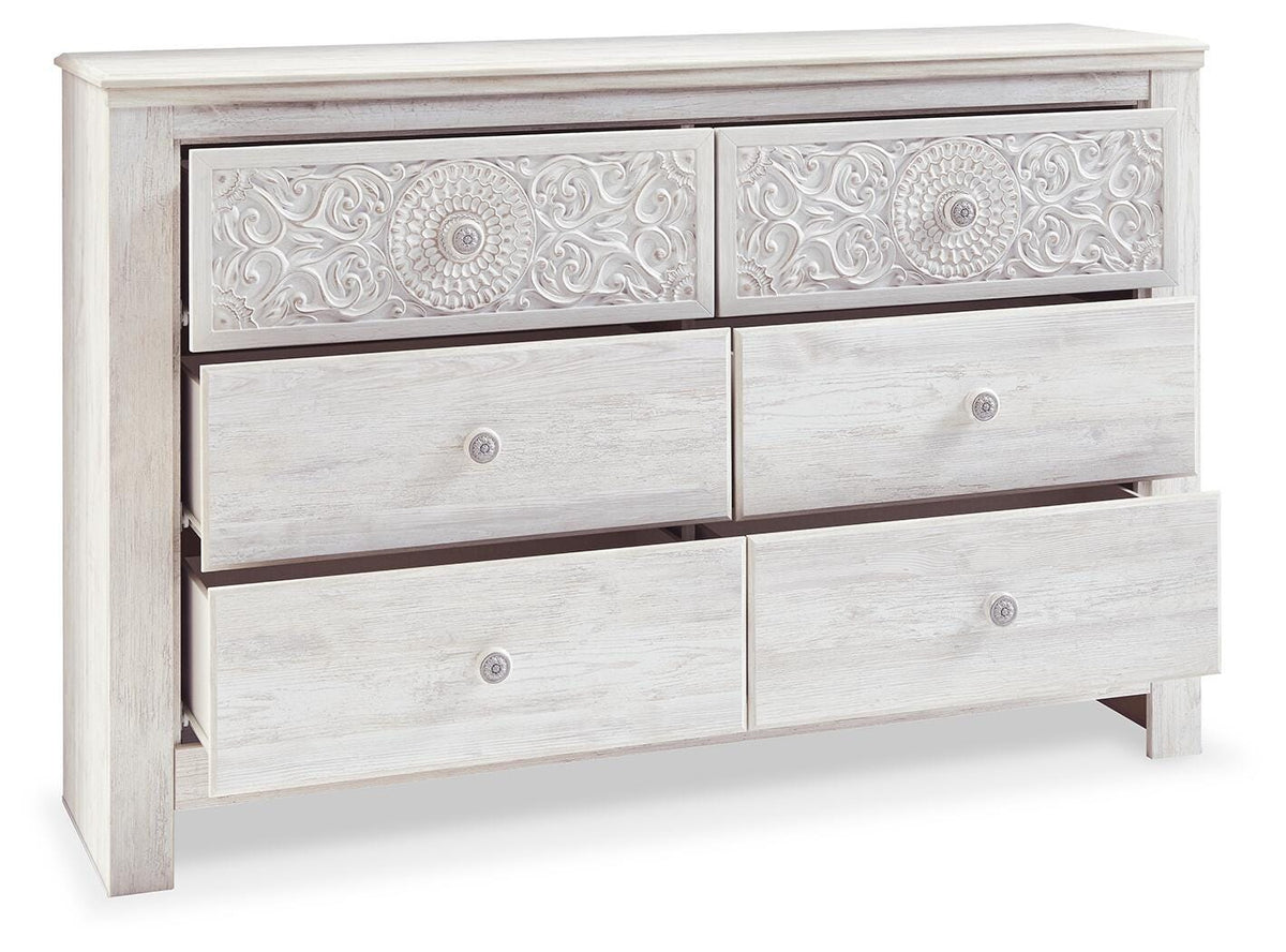Paxberry Full Panel Bed, Dresser and Nightstand
