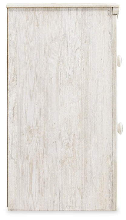 Paxberry Queen Panel Bed with Mirrored Dresser, Chest and Nightstand
