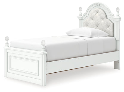 Maylilly Twin Upholstered Panel Storage Bed