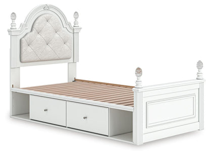 Maylilly Twin Upholstered Panel Storage Bed