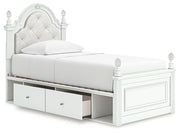 Maylilly Twin Upholstered Panel Storage Bed