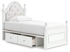 Maylilly Twin Upholstered Panel Storage Bed