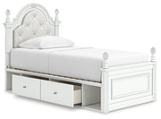 Maylilly Twin Upholstered Panel Storage Bed
