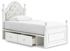 Maylilly Twin Upholstered Panel Storage Bed