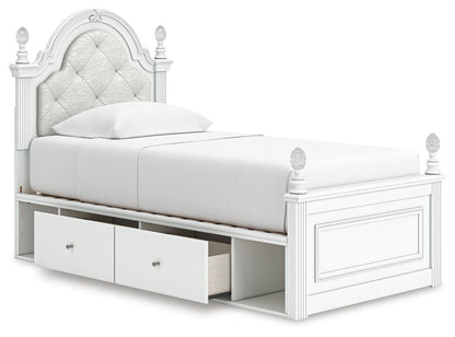 Maylilly Twin Upholstered Panel Storage Bed