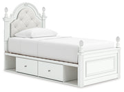 Maylilly Twin Upholstered Panel Storage Bed