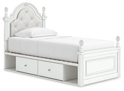 Maylilly Twin Upholstered Panel Storage Bed