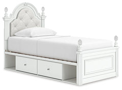 Maylilly Twin Upholstered Panel Storage Bed