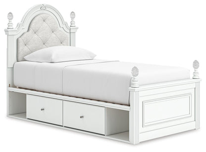 Maylilly Twin Upholstered Panel Storage Bed