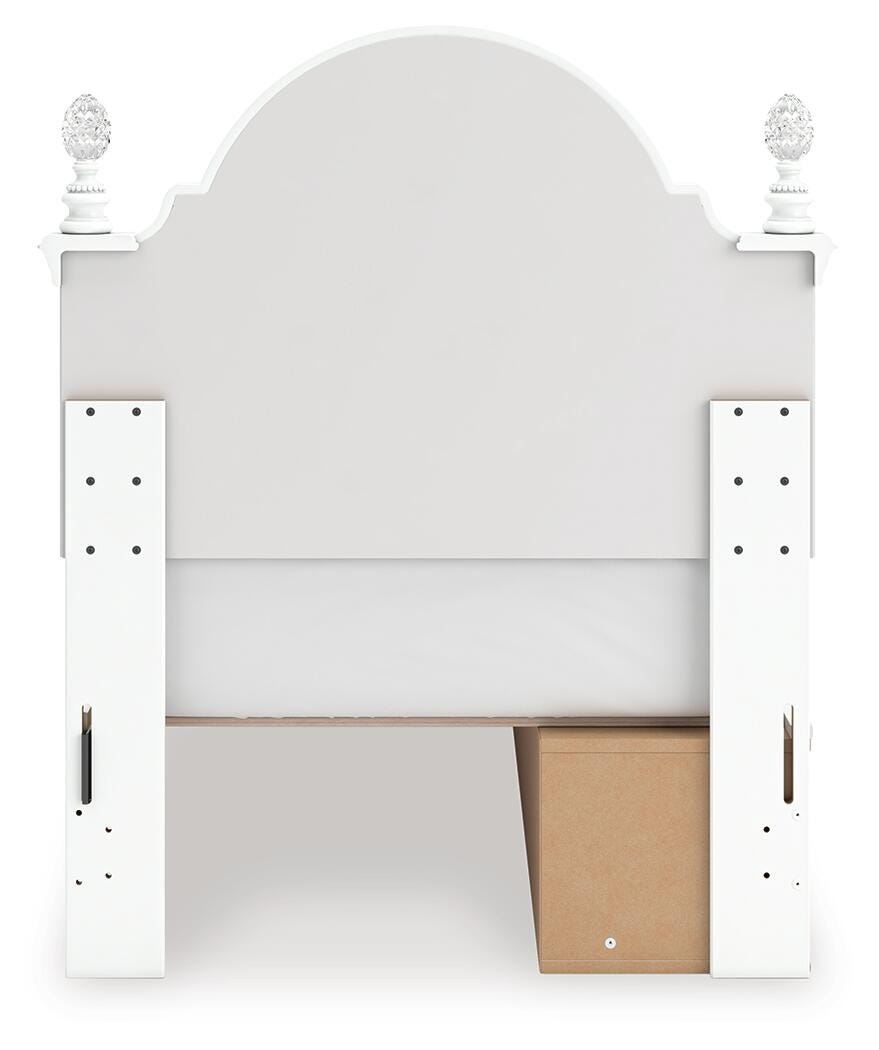 Maylilly Twin Upholstered Panel Storage Bed