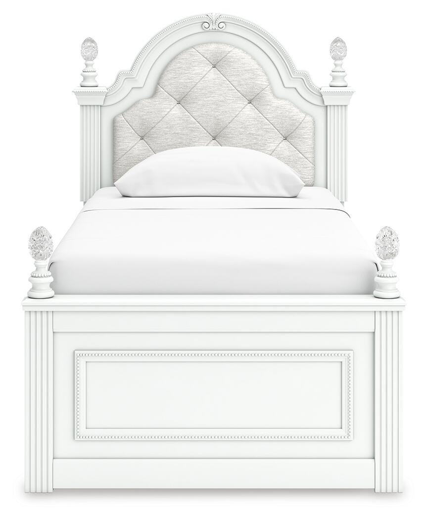 Maylilly Twin Upholstered Panel Storage Bed