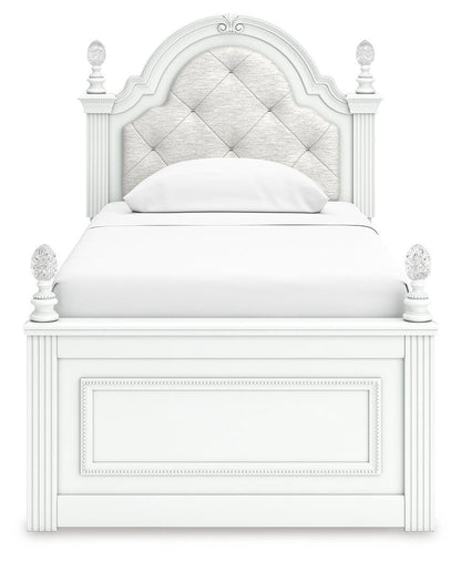 Maylilly Twin Upholstered Panel Storage Bed