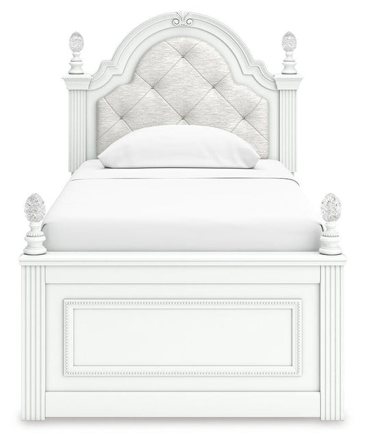 Maylilly Twin Upholstered Panel Storage Bed