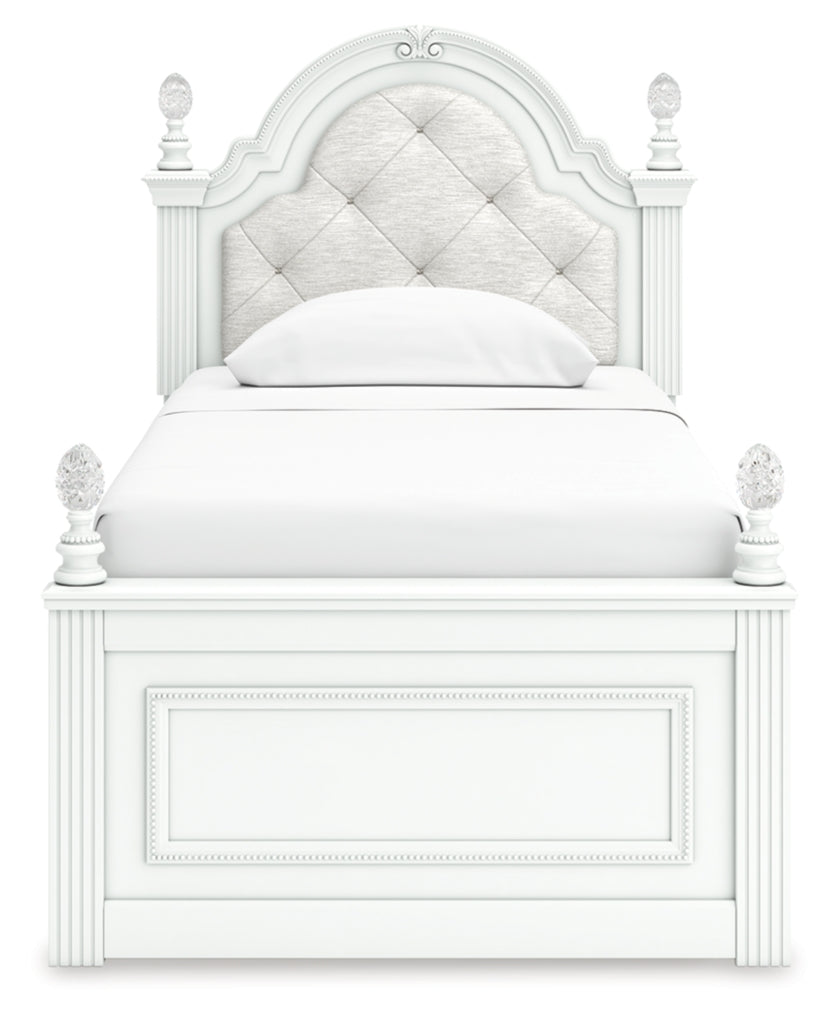 Maylilly Twin Upholstered Panel Storage Bed