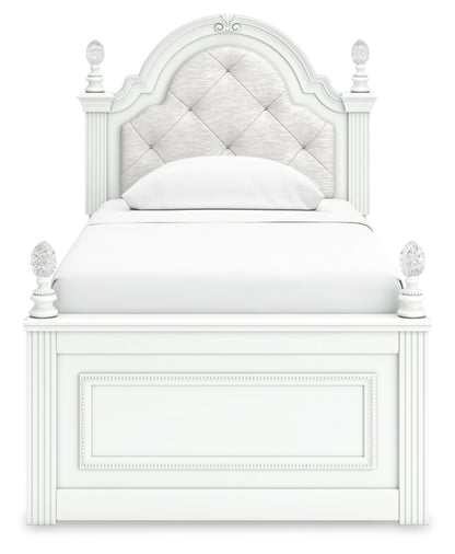 Maylilly Twin Upholstered Panel Storage Bed