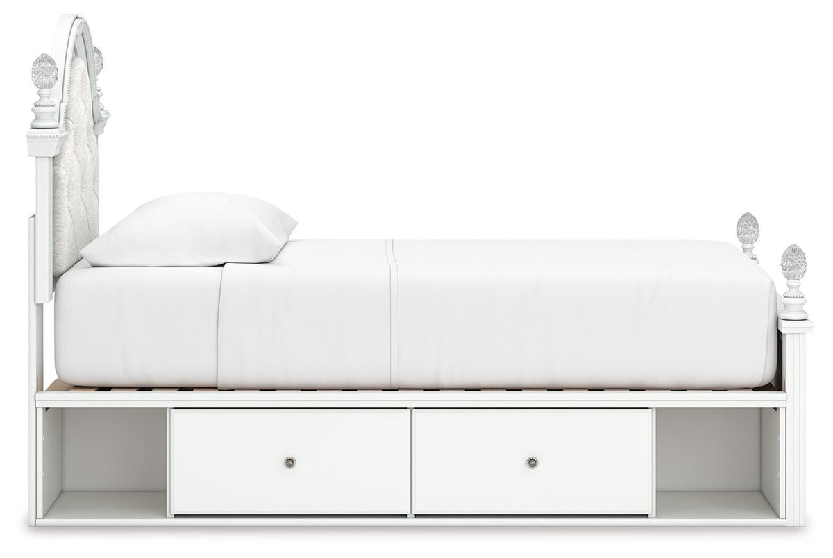 Maylilly Twin Upholstered Panel Storage Bed