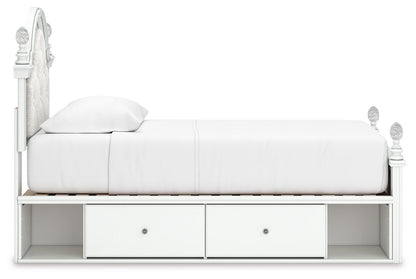 Maylilly Twin Upholstered Panel Storage Bed