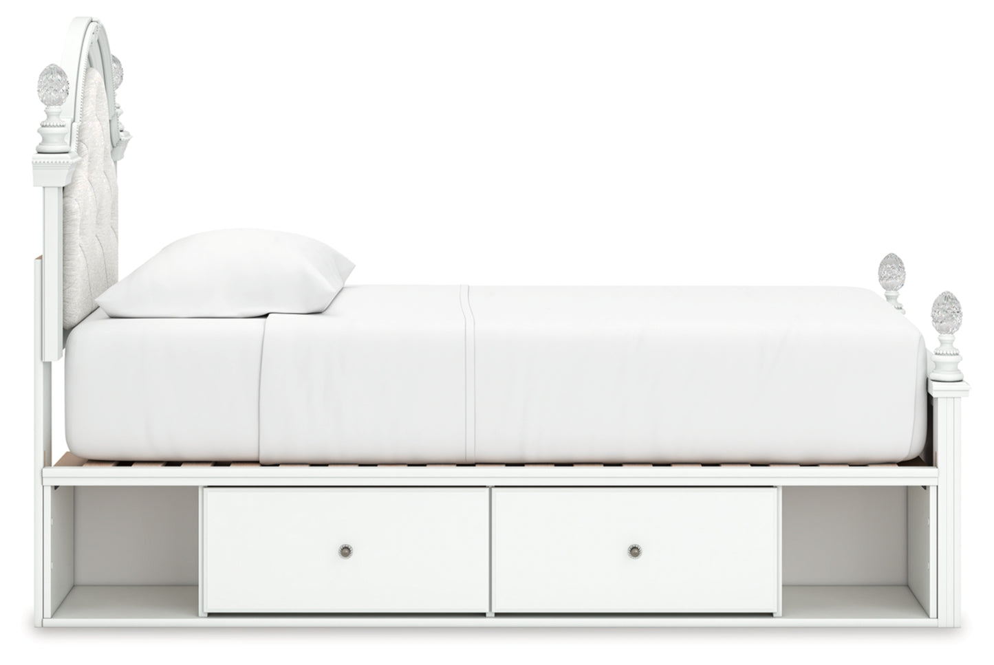 Maylilly Twin Upholstered Panel Storage Bed
