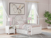 Maylilly Twin Upholstered Panel Storage Bed