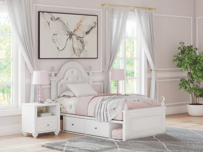 Maylilly Twin Upholstered Panel Storage Bed