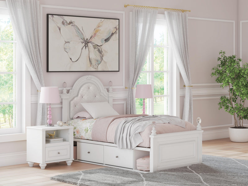 Maylilly Twin Upholstered Panel Storage Bed