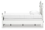 Kozlani Twin Upholstered Panel Bed, Dresser and Mirror