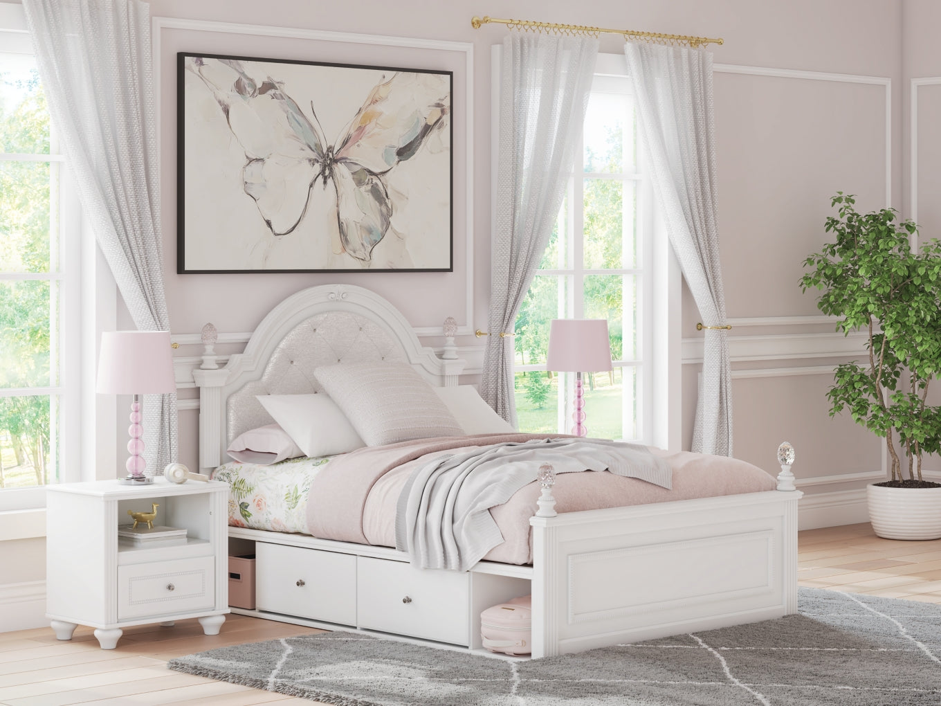 Maylilly Full Upholstered Panel Storage Bed