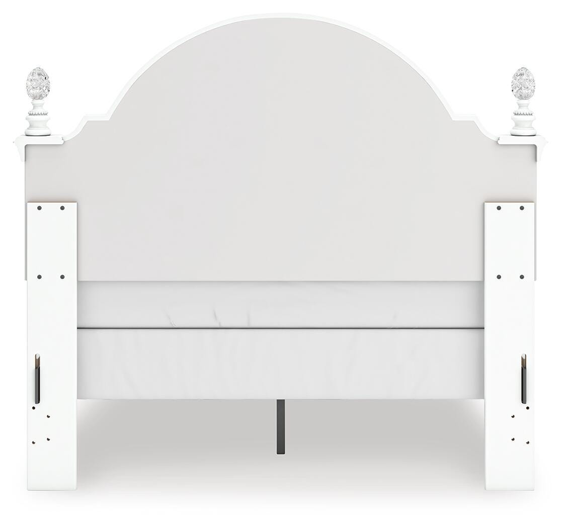 Kozlani Full Upholstered Panel Bed, Dresser and Mirror