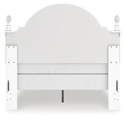 Kozlani Full Upholstered Panel Bed, Dresser and Mirror