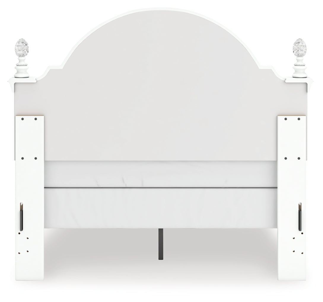 Kozlani Full Upholstered Panel Bed, Dresser and Mirror