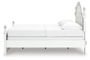 Kozlani Full Upholstered Panel Bed, Dresser, Mirror and Nightstand