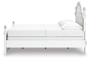 Kozlani Full Upholstered Panel Bed, Dresser and Mirror