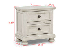 Claribelle Night Stand-White