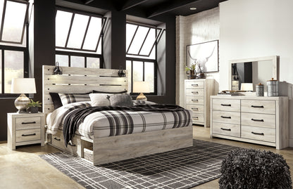 Cambeck King Panel Bed with 2 Storage Drawers