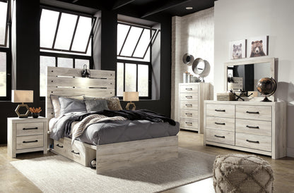 Cambeck Full Panel Bed with 4 Storage Drawers