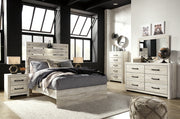 Cambeck Full Panel Bed with Mirrored Dresser, Chest and Nightstand