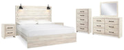 juego de recámara Cambeck Panel 6PC con 2 Burós