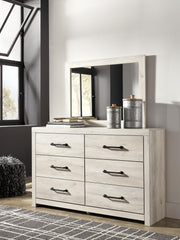 Cambeck Full Panel Bed with Mirrored Dresser