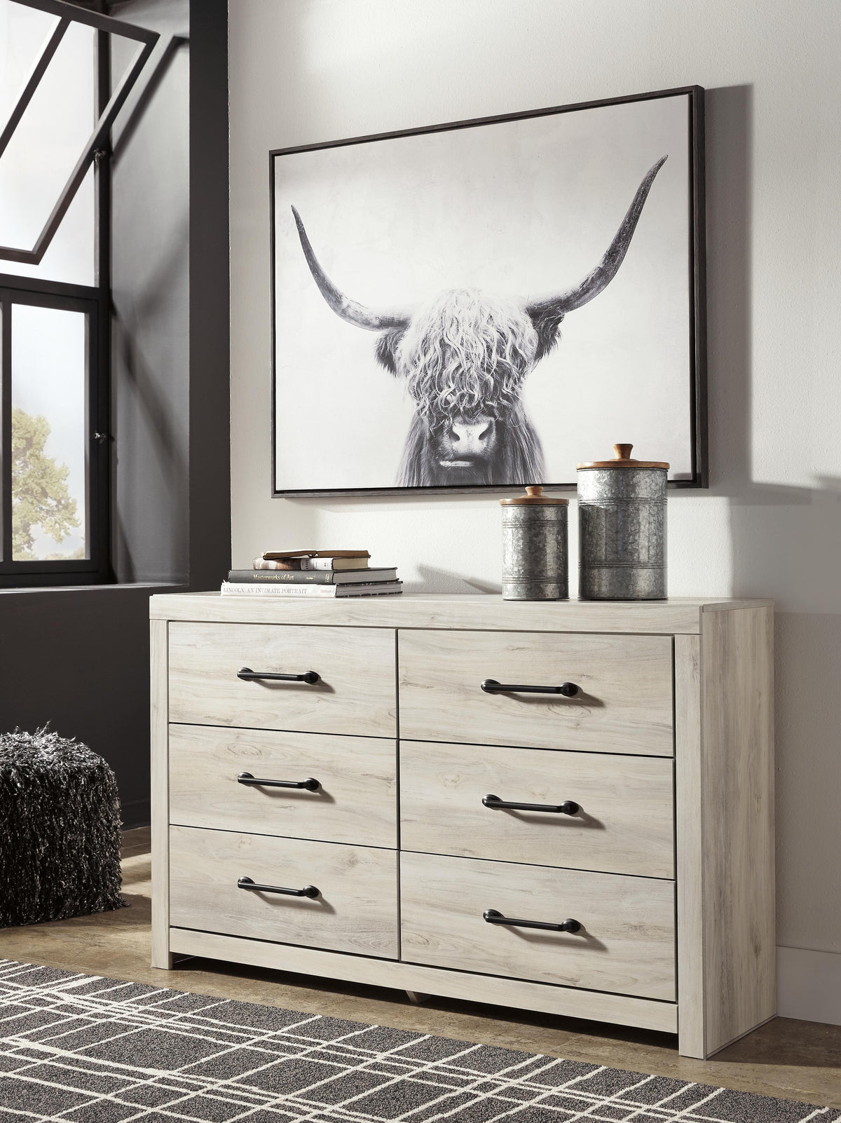 Cambeck King Panel 4PC Bedroom Set with 2 Nightstands