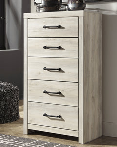 Cambeck Full Panel Bed with 2 Storage Drawers with Mirrored Dresser and Chest