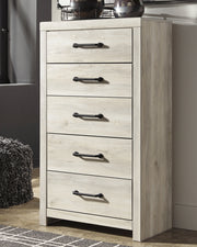 Cambeck Twin Panel Bed with Mirrored Dresser and Chest
