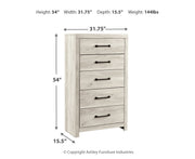Cambeck Five Drawer Chest