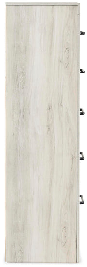Cambeck Full Panel Bed with 2 Storage Drawers with Mirrored Dresser, Chest and Nightstand