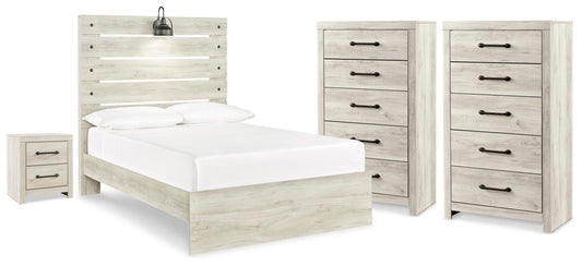 Cambeck Full Panel 4PC Bedroom Set with 2 Chests