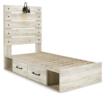 Cambeck Twin Panel Bed with 2 Storage Drawers