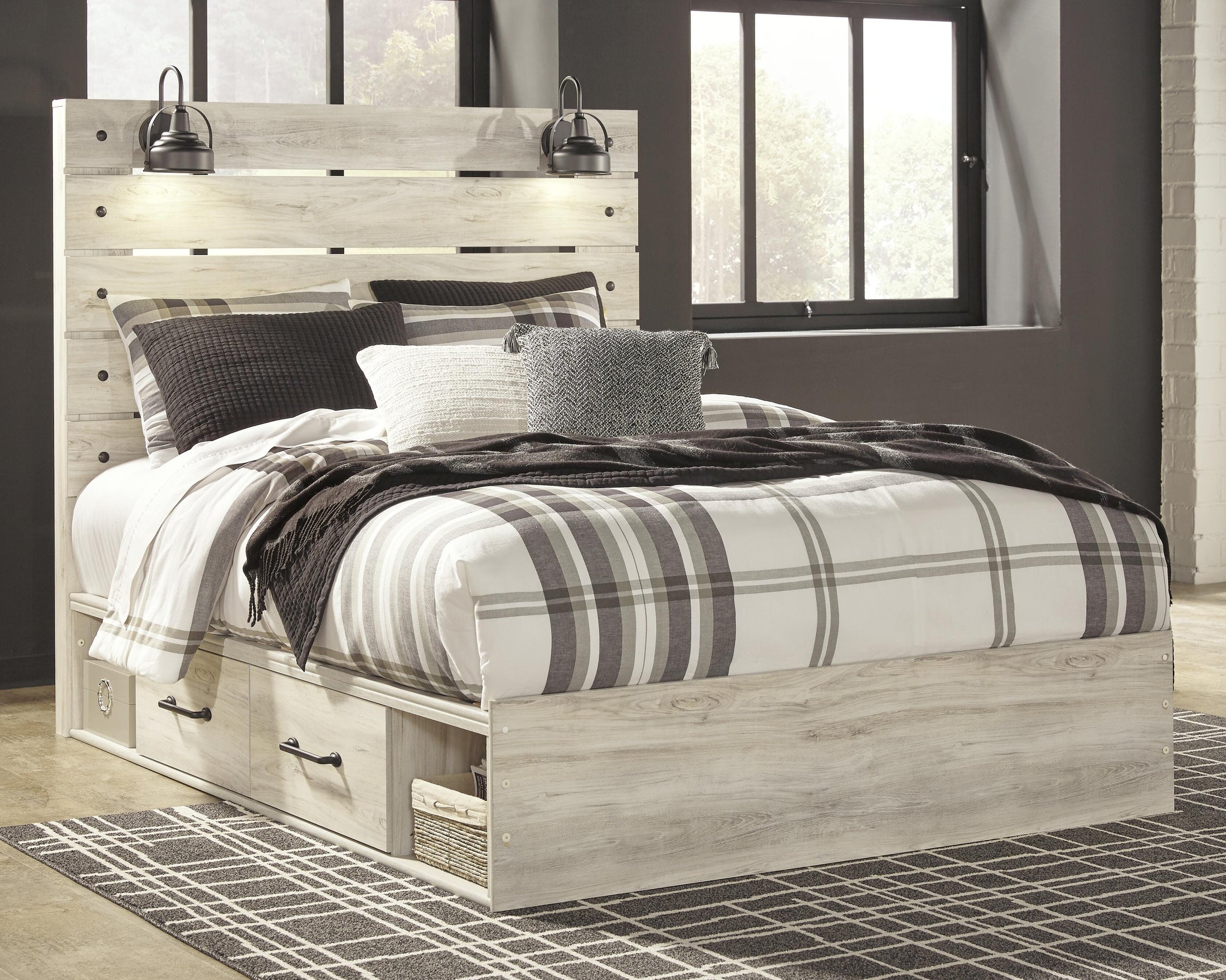 Juego de dormitorio Cambeck Queen de 4 piezas con almacenamiento
